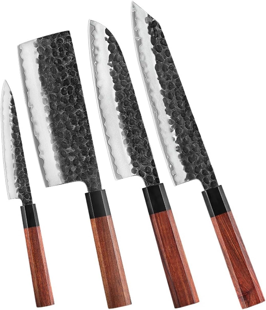 Set Cuchillos Cocina 4 Piezas Acero Inoxidable