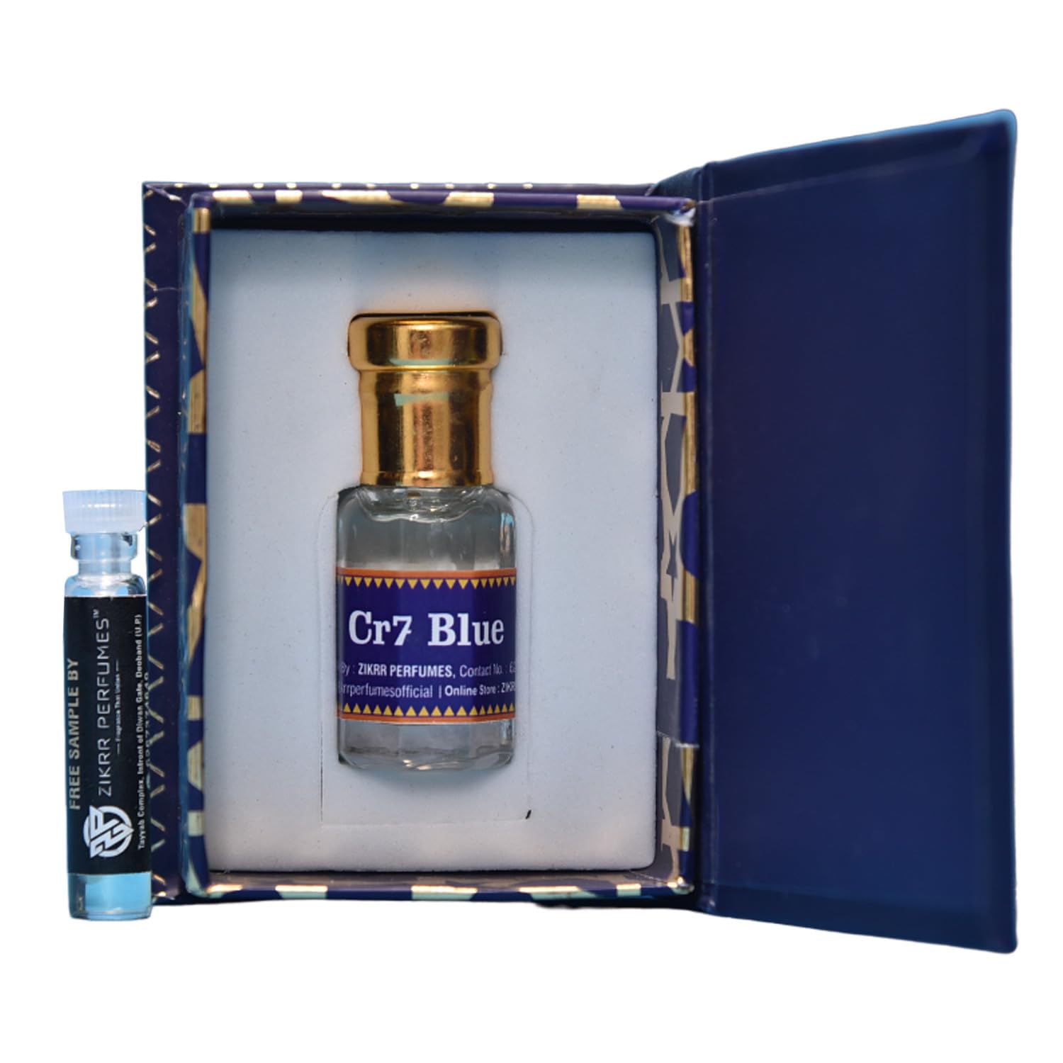 Zikrr Perfumes CR7 Blue Scented Attar For Men's And Women's | 6 ML
