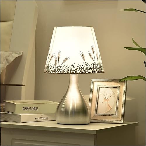 Lámpara de escritorio LED estilos lámpara de mesa para dormitorio, romántica, cálida luz de noche, sala de estar, sala de estudio, lámpara de mesa