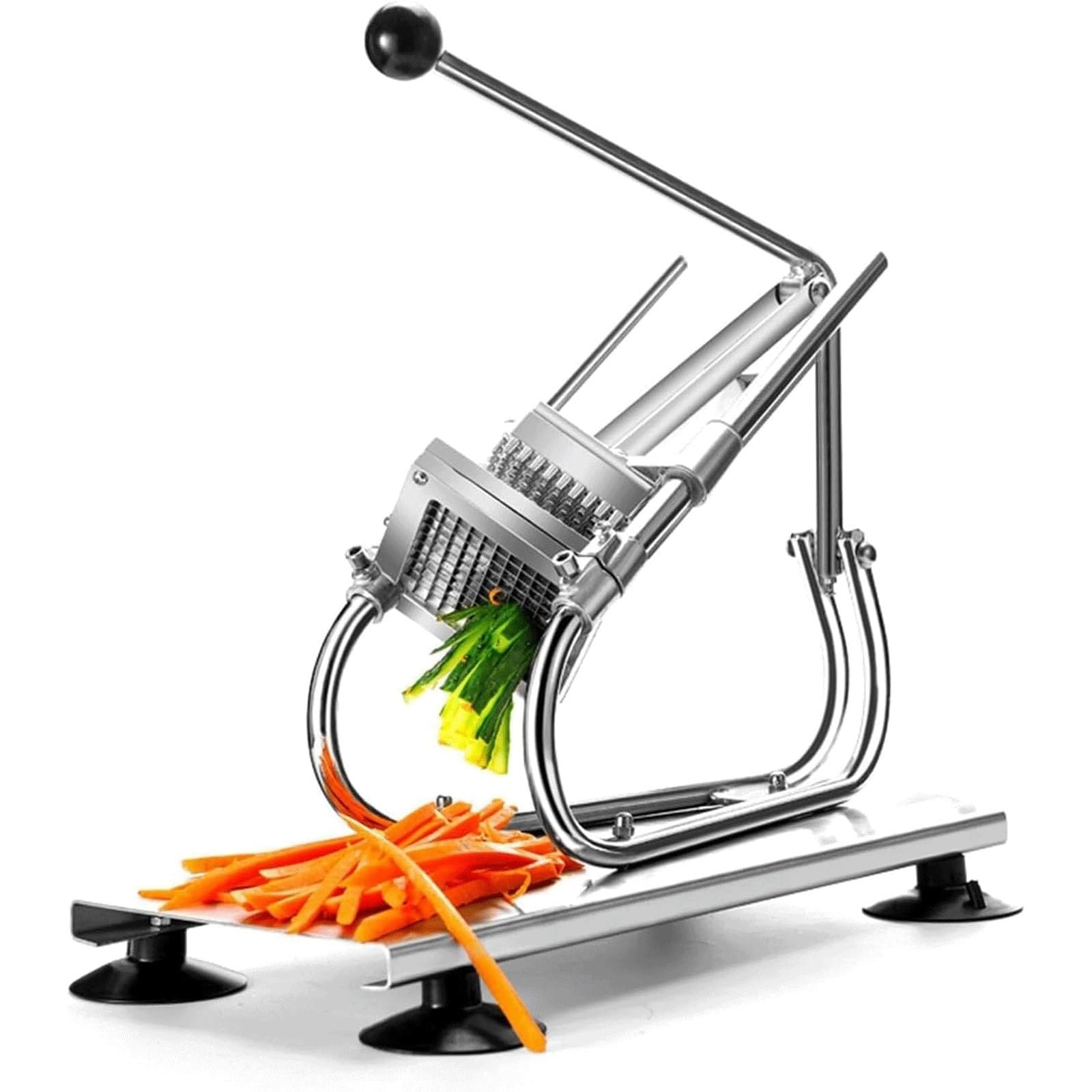 Coupe-frites manuel acier inoxydable et machine de découpe pour carottes et concombres