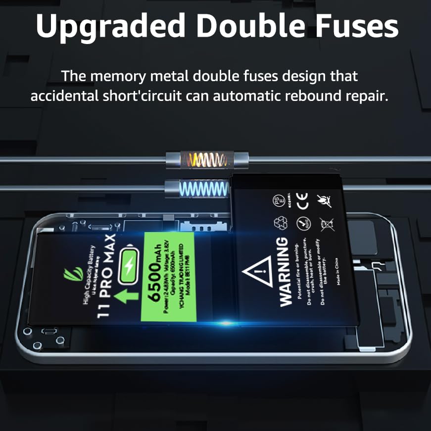 Smartex® Black Label Batterij compatibel met iPhone 11 Pro Max Toolkit - Capaciteit 3969 mAh | Productiejaar 2023 | 2 jaar garantie