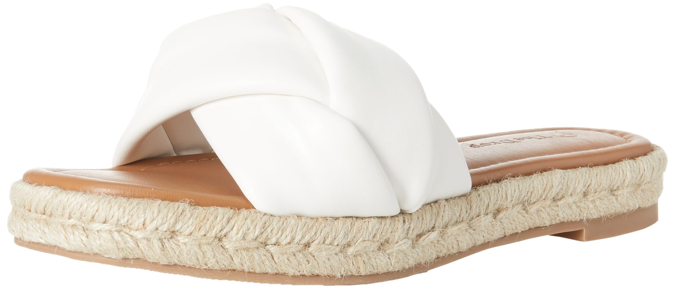 The Drop Women's Matilda Braided Strap Espadrille 10 White