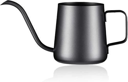 Miniatura 9 de PARACITY Pour Over Kettle - Cafetera de cuello de cisne de 12 onzas para colgar en la oreja, taza de goteo larga y estrecha para cafetera, jarra de