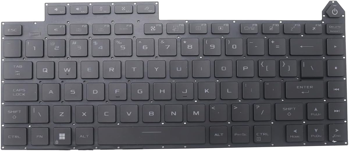 Teclado de repuesto para Asus ROG Strix G16 G614J G614JU G614JV G614JI G634 G634J G634JY G634JYR G634JZ G634JZR por tecla RGB retroiluminado US