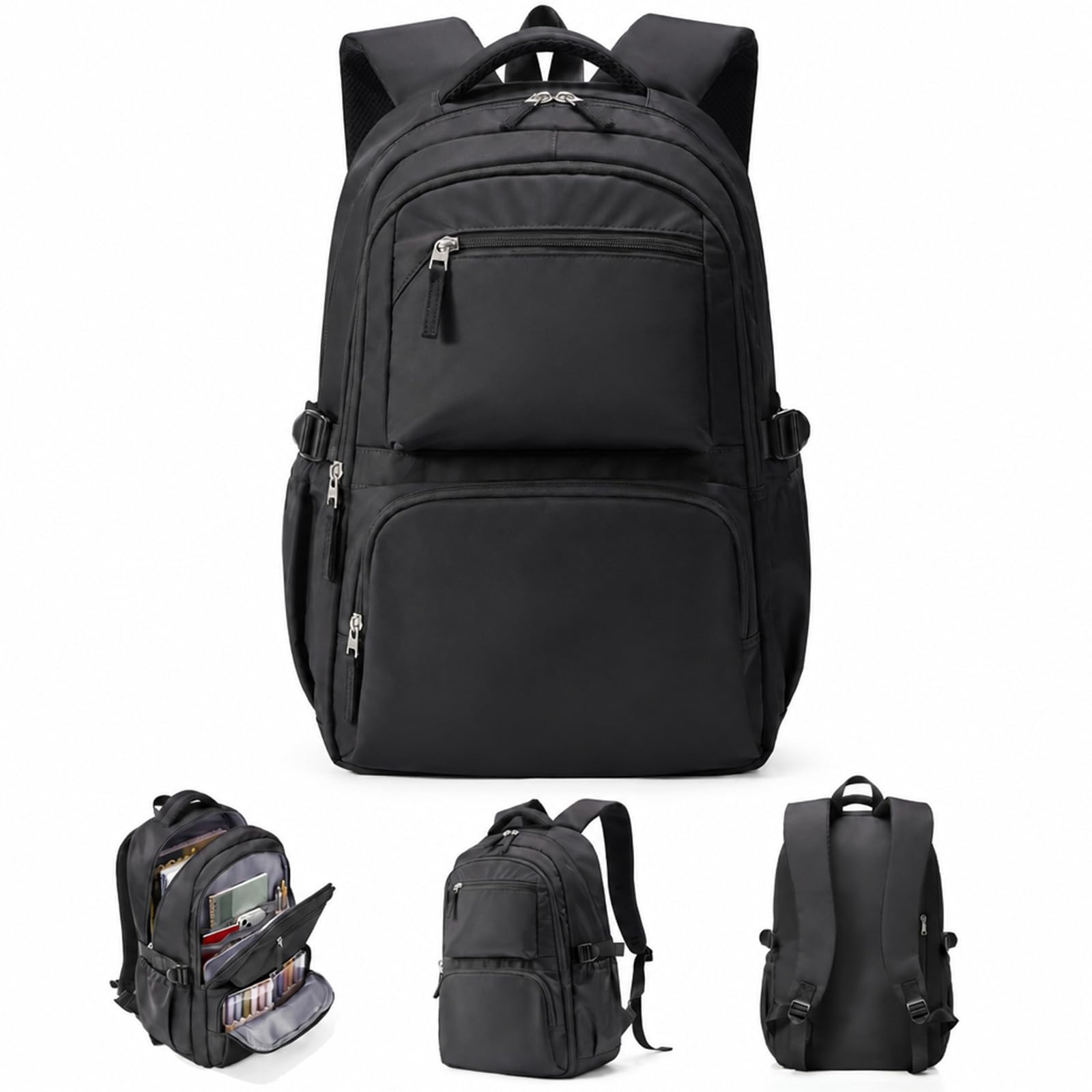 Mochila portátil grande con compartimentos para evitar el dolor de espalda 7