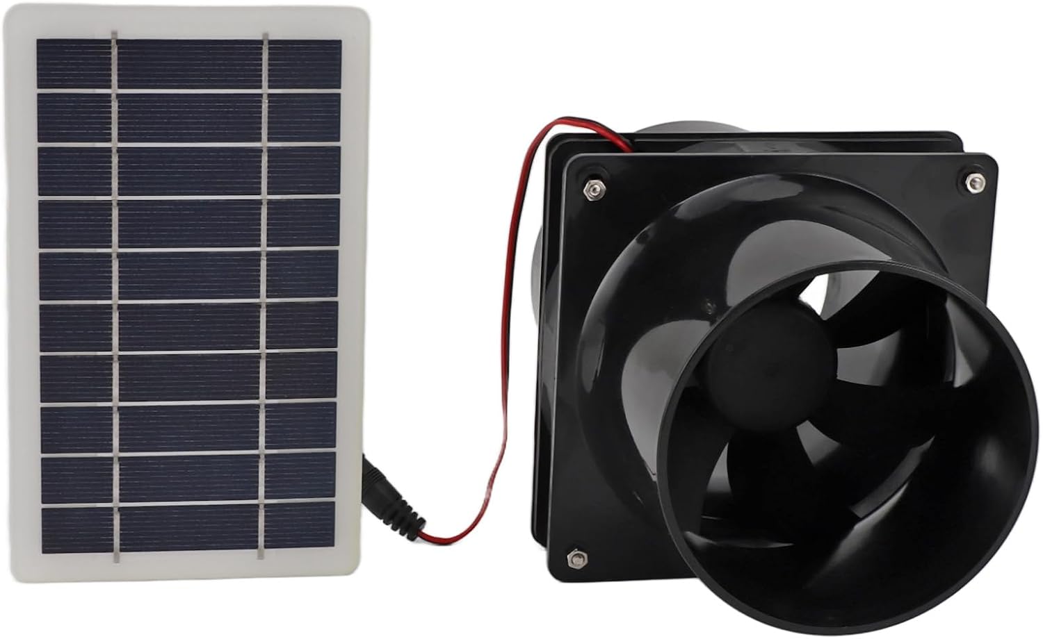 10W Solar Powered Exhaust Fan Efficient Ventilation for Greenhouses RVs Pet Houses Made of Durable ABS 12V Kit