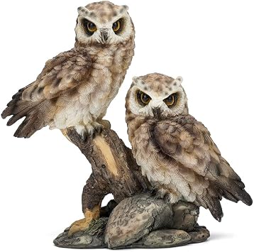Owl Lovers Statues Home Decor, 5.91-Inch Resin Owl Decor Figurine, Used for Bookshelf, Bedroom, Living Room, Office and Garden Decor, Gift for Women and Owl Enthusiasts