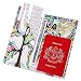 XEYOU Travel Wallet Passport Holder Soft Leather Passport Cover Case with 2 Matching Luggage Tags and Luggage Strap