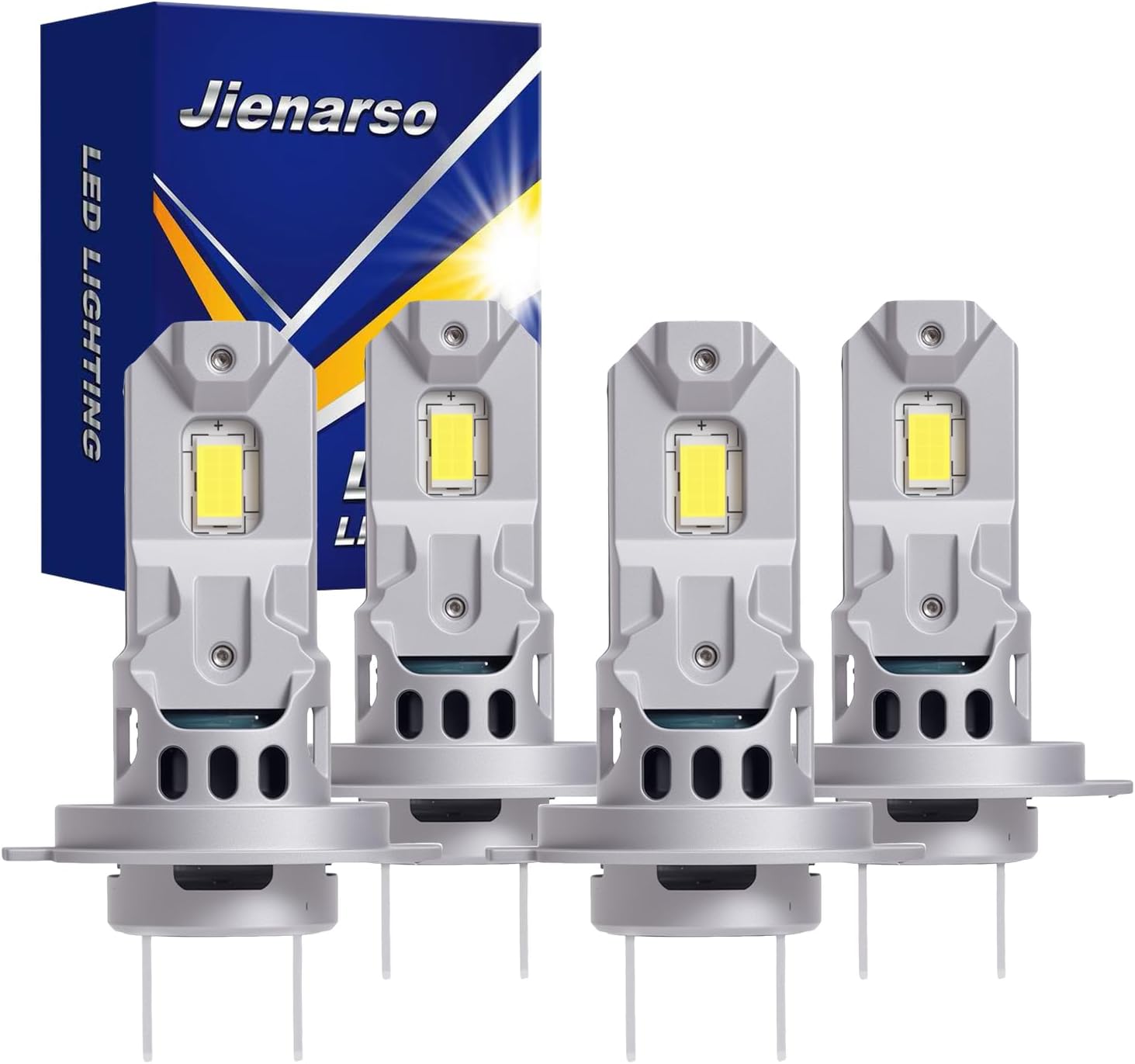 Compatible for 2016 2017 2018 Hyundai Tucson High Beam and Low Beam Lights Bulbs,600% Brightness 6000K Cool White,H7 Hi/Lo Beam,Plug & Play,Turn signal bulbs(Pack of 4)