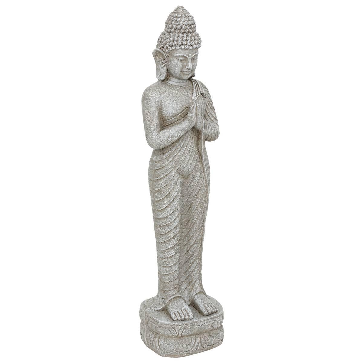 ATMOSPHERA CREATEUR D'INTERIEUR - Statua da esterno del buddha sakin grigio h100cm