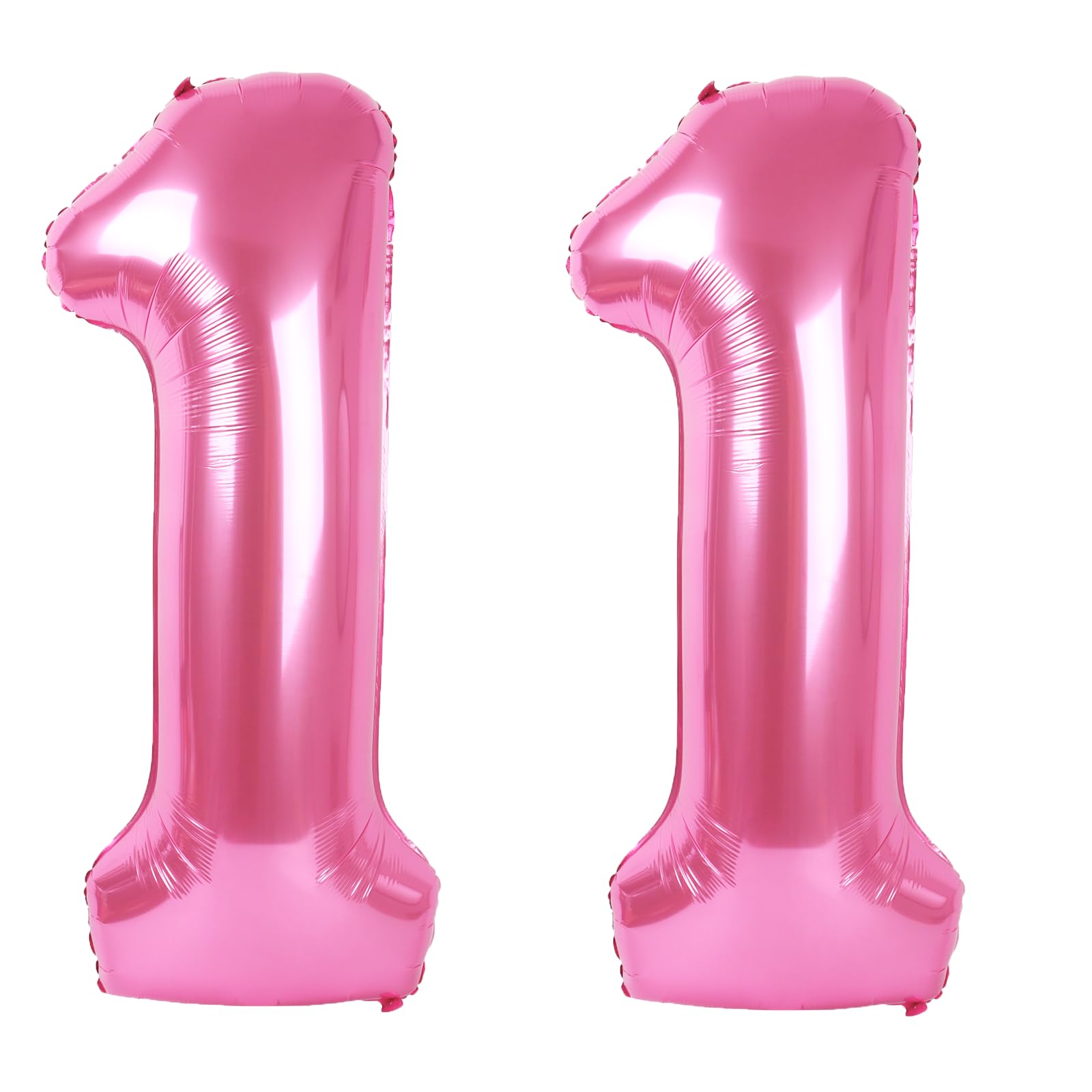 Kelfuoya Pink Number 11 Balloon 40 Inch | Jumbo Mylar Foil Helium Balloon for 11 Birthday Party Decorations - main product image