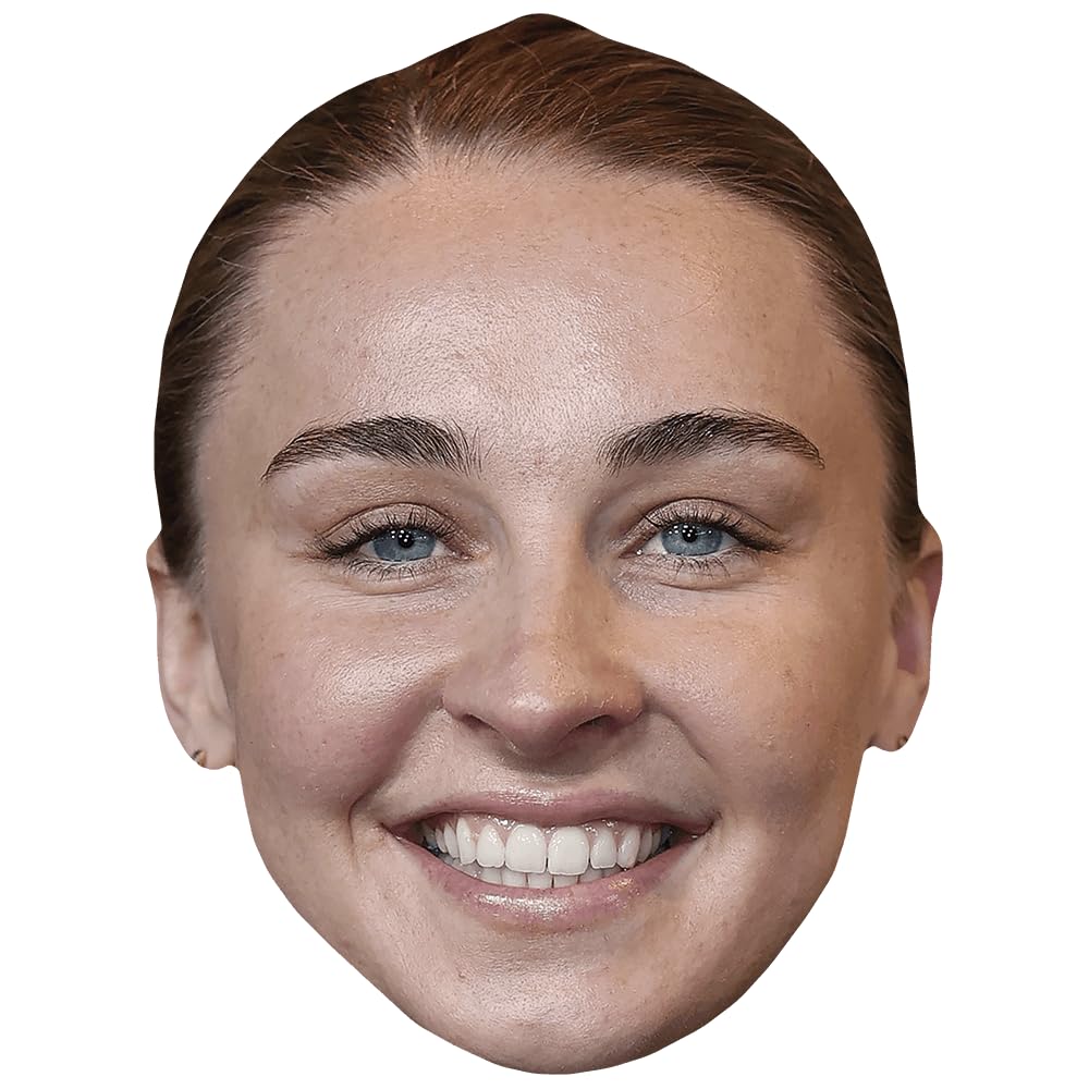 Celebrity Cutouts Lifelike Niamh Charles (Smile) Big Head. Larger Than Life Mask.