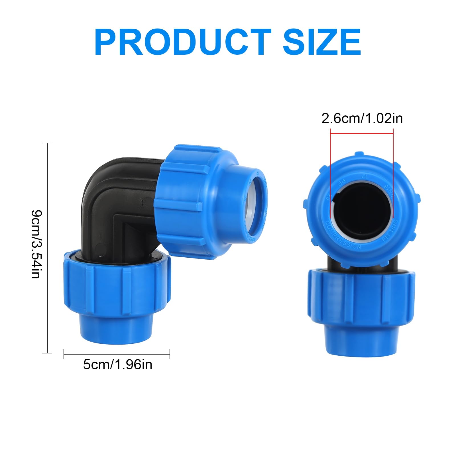 Raccordo A T Con Gomito 90° 25mm X 3/4" - In PP Con Rinforzo Acciaio, Per Tubi PE, PN16 - Foto 9