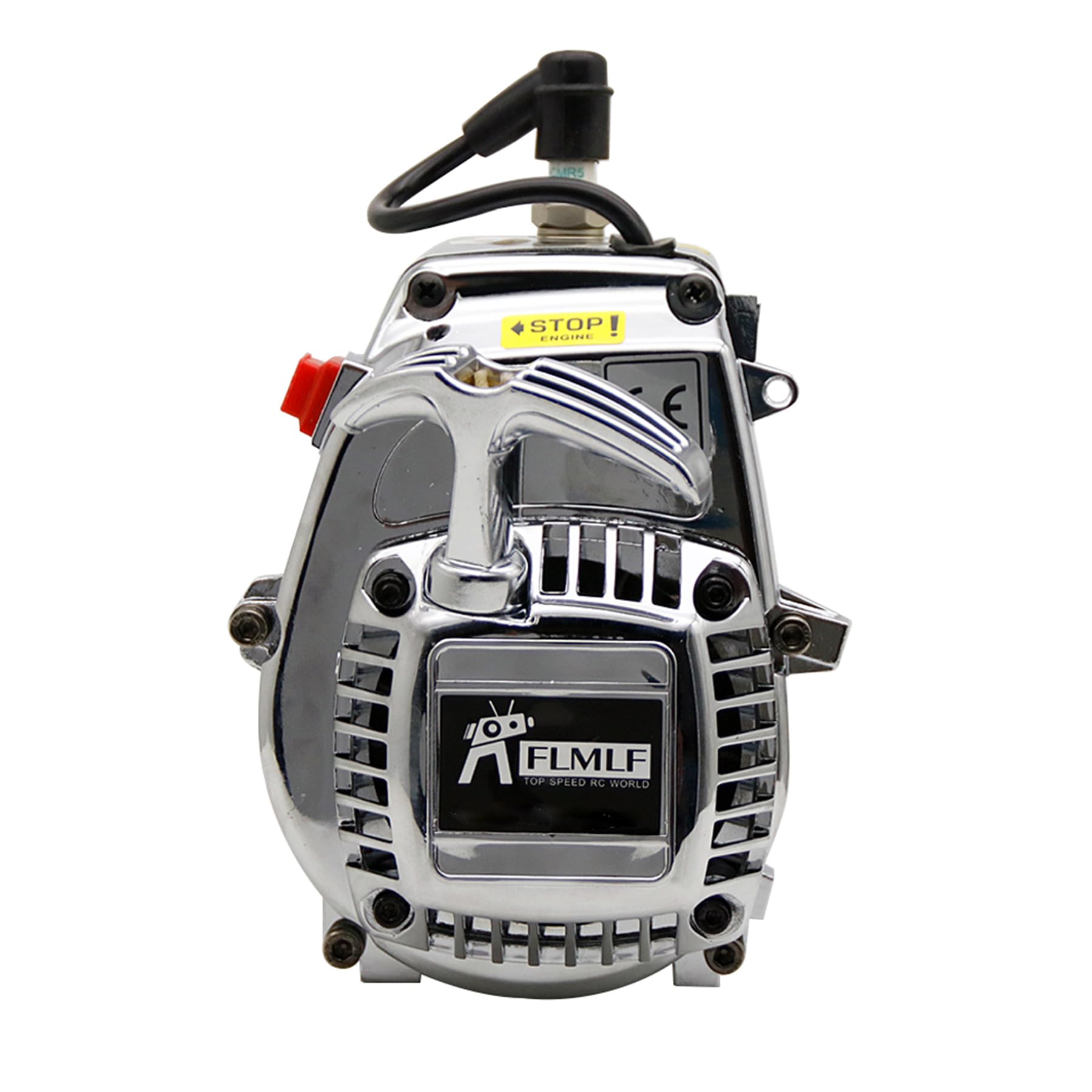 FLMLF 29CC 4 Bolt Engine Chrome Plating RC Motor Fan for 1/5 Scale RC HPI ROFUN KM Baja Losi FG GoPed RedCat Truck RC CAR Parts