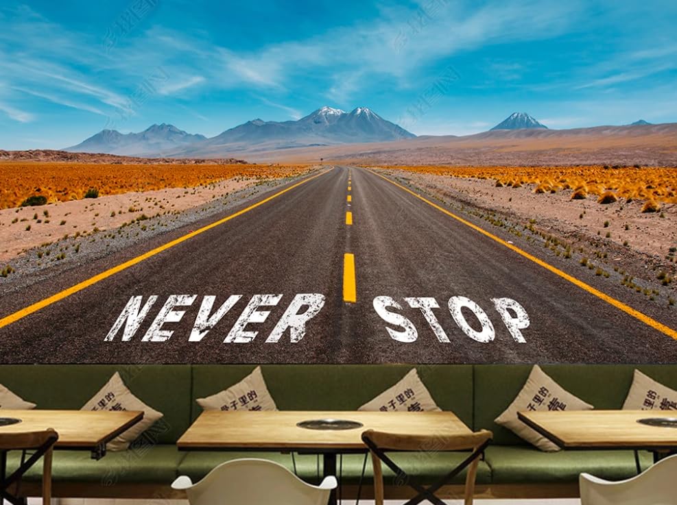 Papier peint intissé Route 66 poster mural géant 400x280 cm pour salon et grand panoramique