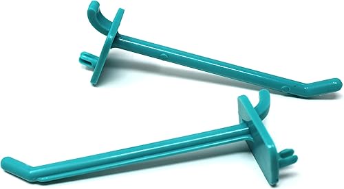 Miniatura 8 de JSP Manufacturing Ganchos de plástico de 4 pulgadas para garajeherramientasalmacenamientoorganizaciónjoyeríamanualidades, varios colores (25, verde