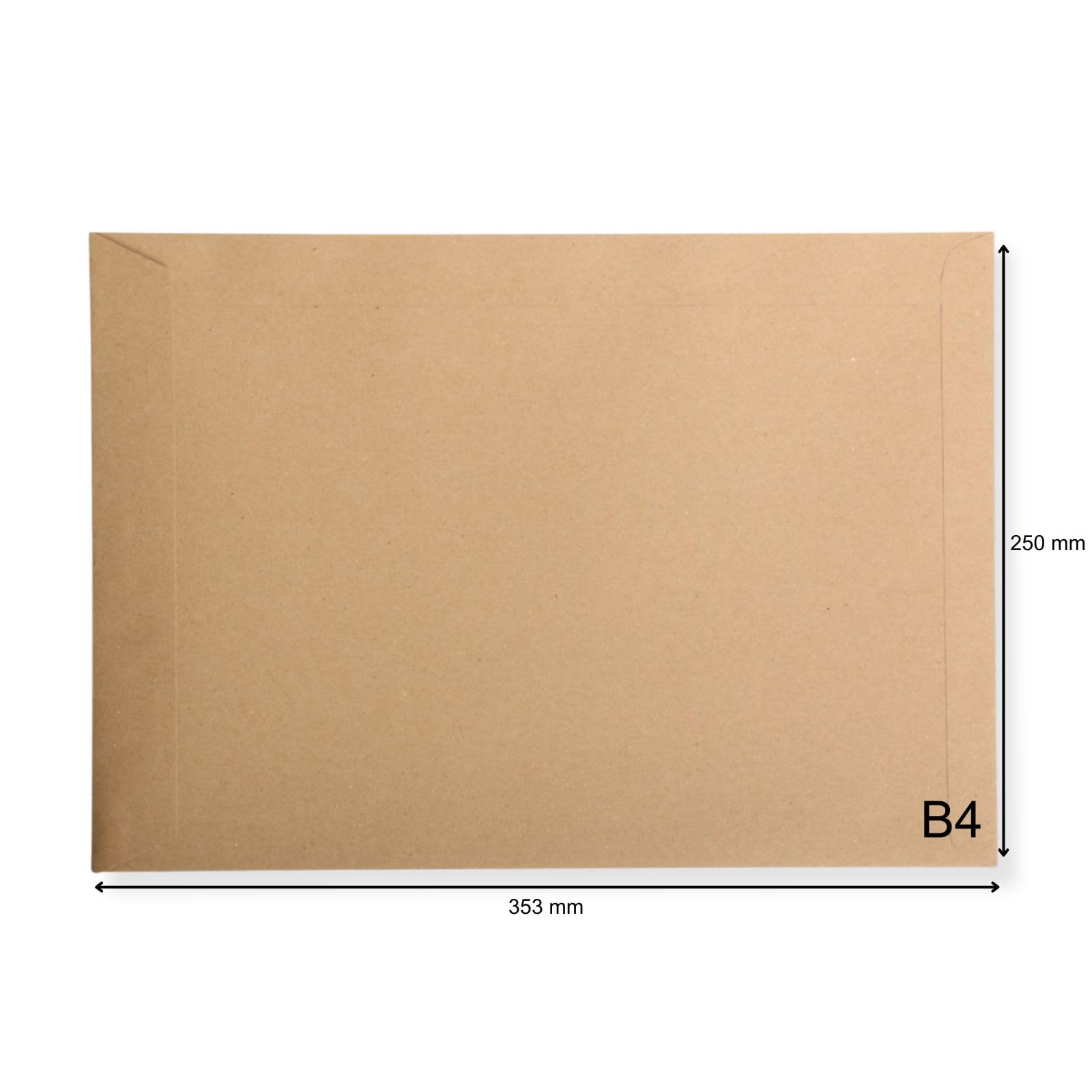 1000 St. Versandtaschen Briefumschläge B4 braun haftklebend ohne Fenster 250x353 mm HK