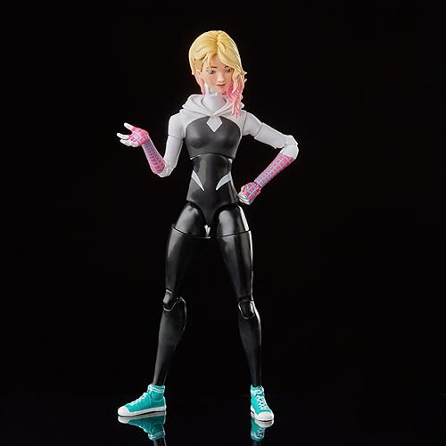 Miniatura 5 de Marvel Legends Series Spider-Man: Across The Spider-Verse Spider-Gwen - Figura de acción de 6 pulgadas, 4 accesorios