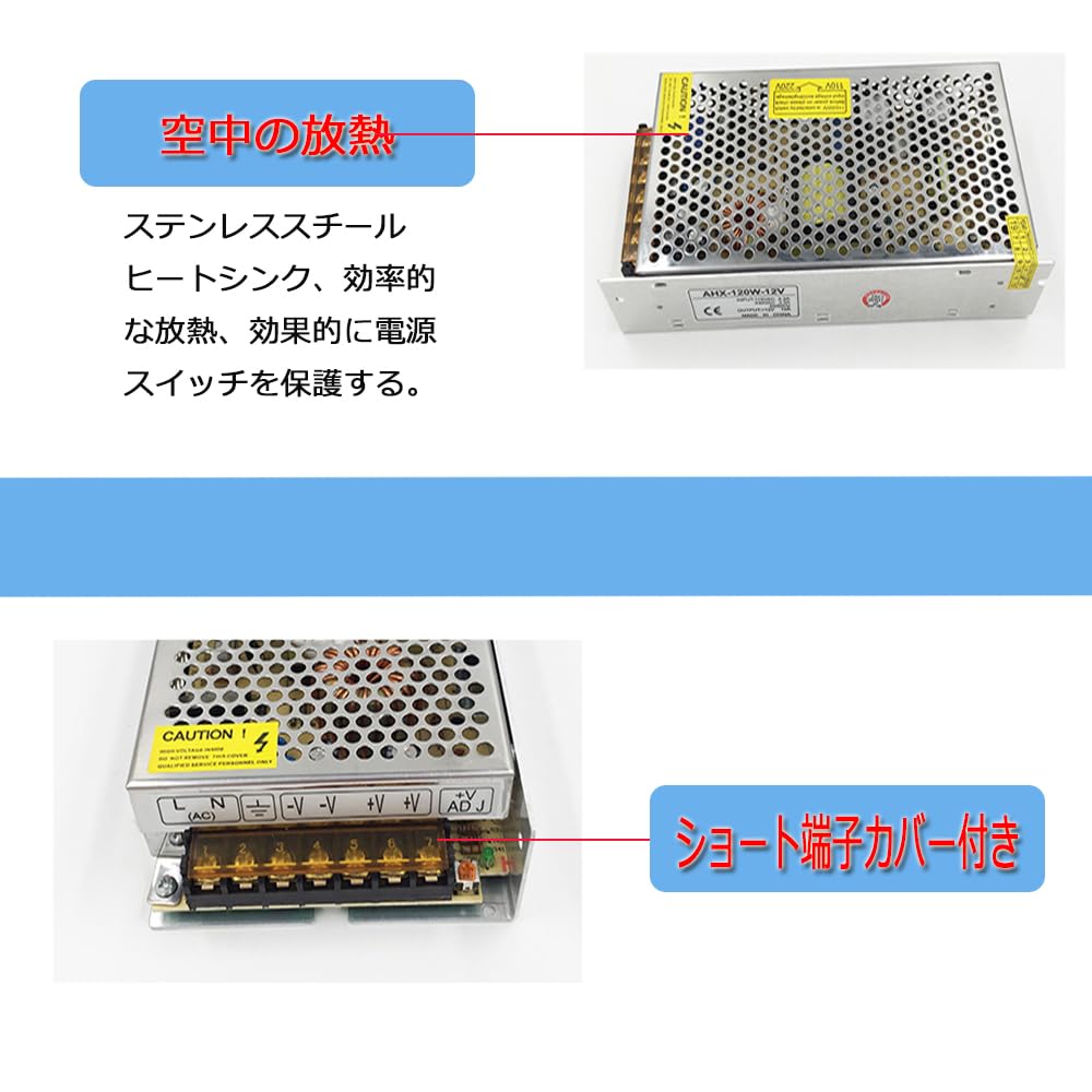 Amazon.co.jp: IDVAN スイッチング電源 直流安定化電源12V/10A/120W 過