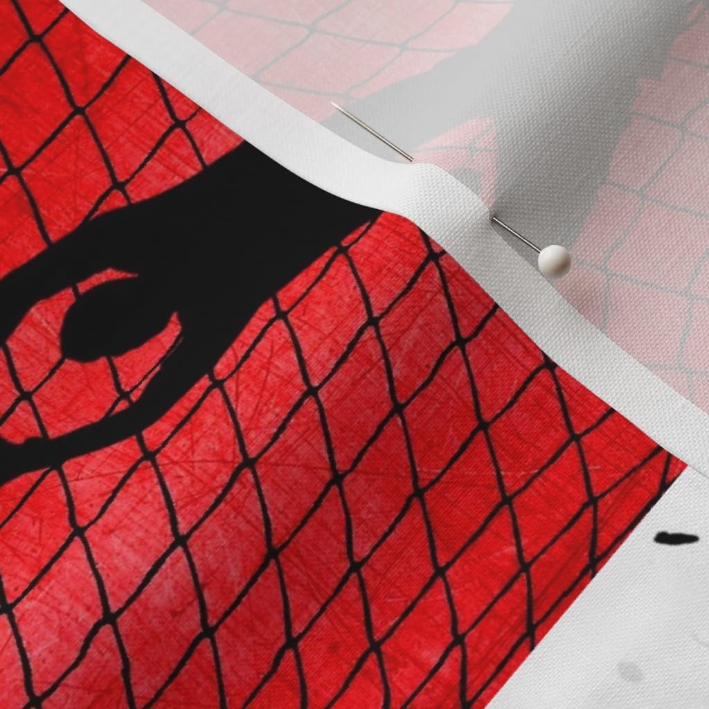 Spoonflower Fabric - Sports Soccer Cheater Quilt Patchwork Goalie Ball Team Futball Faux Printed on Petal Cotton Fabric by The Yard - Sewing Quilting Apparel Crafts Decor