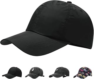 Gadfary Baseball Cap Women Mens Golf Hat Black Dad Hat Breathable Mesh Trucker Caps for Men Adjustable Strapback Cap