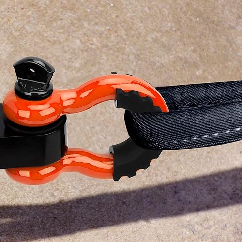 Miniatura 6 de LIBERRWAY - Grilletes de 3/4" (paquete de 2), con anillo D, robustos, para todoterreno, con capacidad de 28.5 toneladas, máxima resistencia a