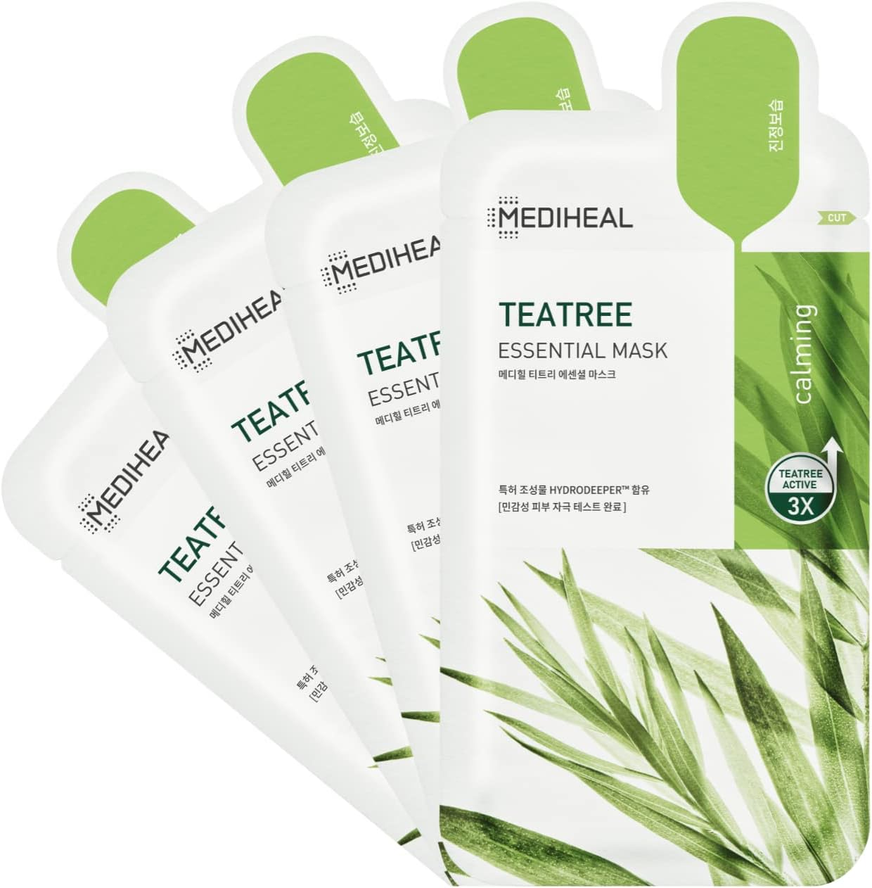 MEDIHEAL Official [Korea's No 1 Sheet Mask] - Tea Tree Essential Blemish Control Mask (4EA)