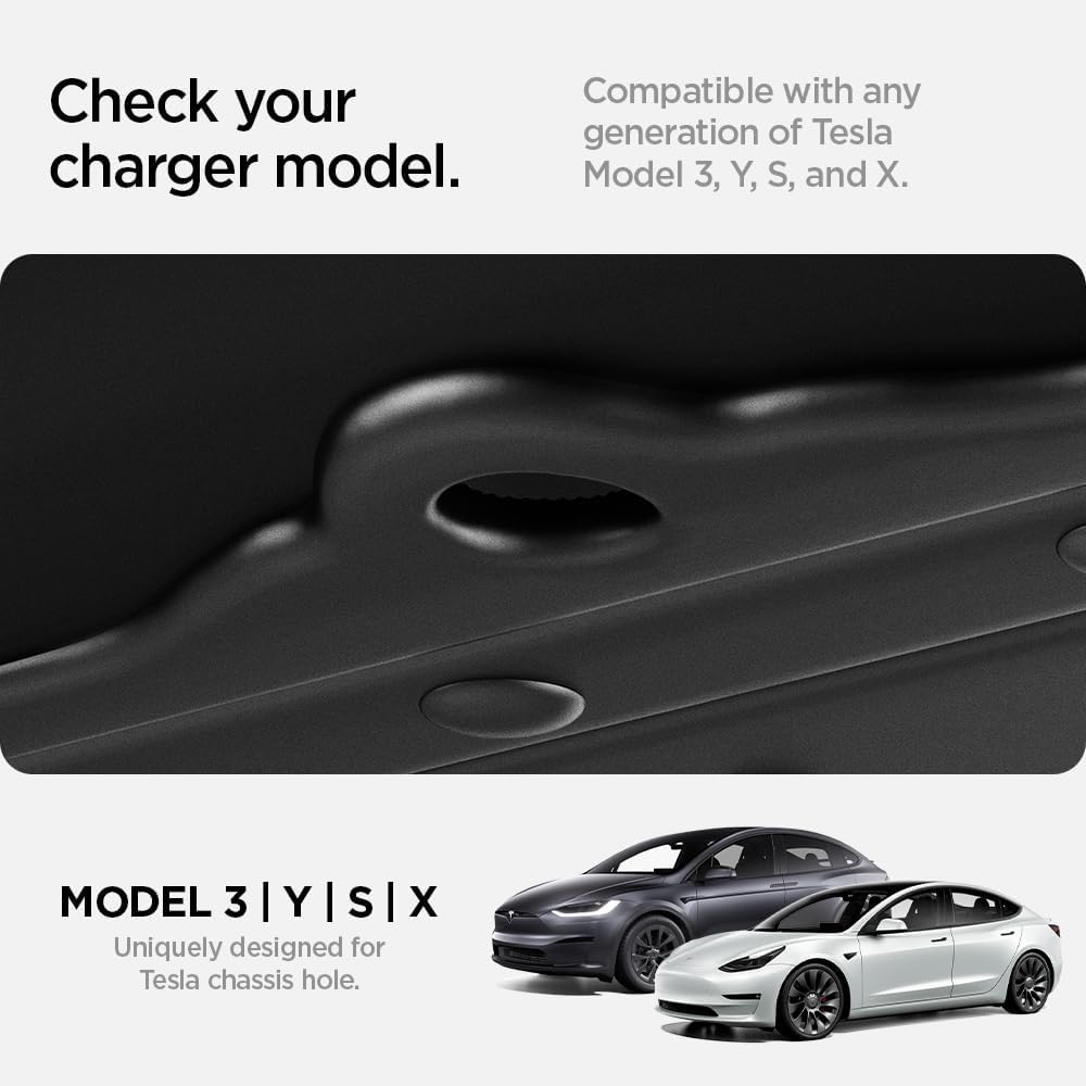Spigen Lifting Jack Pads for Tesla Model 3/Y/X/S [4 Pucks with Storage Case] Tesla Must-Have Accessories Heavy Duty Lift Pucks with Magnetic Compact Case