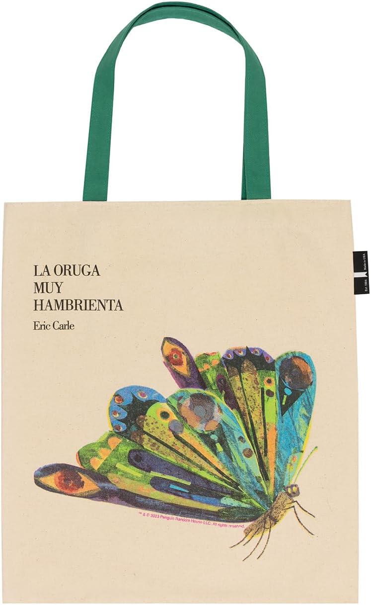 The Very Hungry Caterpillar Bilingual Tote Bag with Inner Pocket - World of Eric Carle Gift for Book Lovers - Image 4