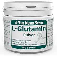 L-Glutamine 100% pure powder 250 g vegan - dietary supplement to support the performance of muscle cells
