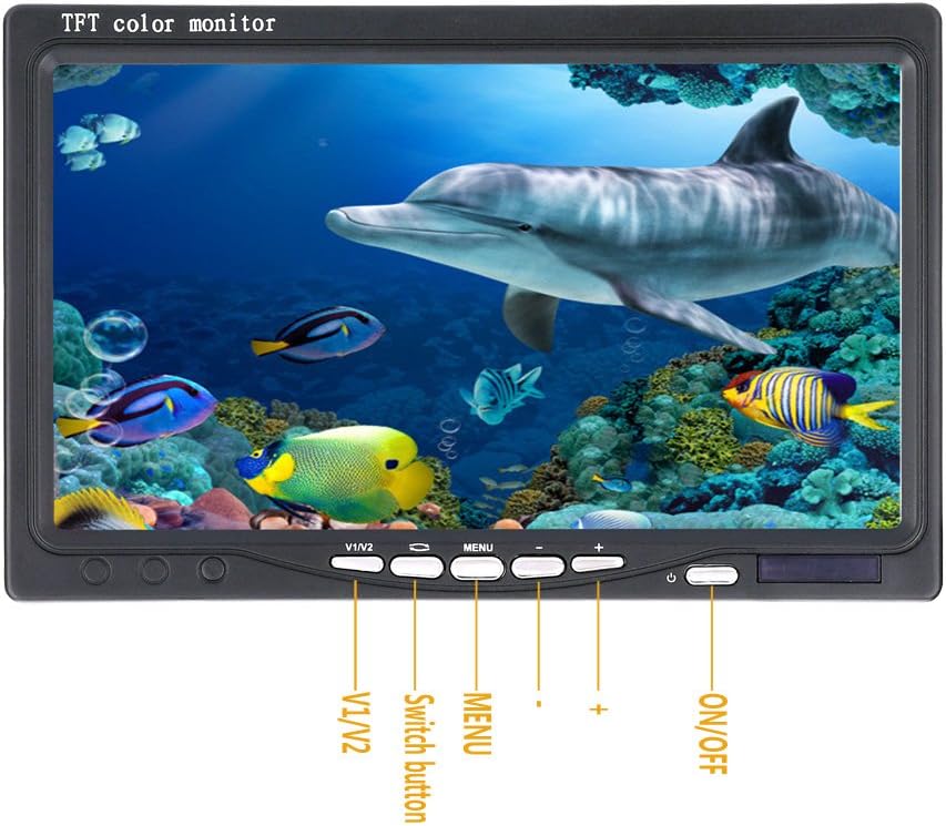 Fishing Camera with Monitor ice Fishing Camera Underwater 1000TVL,98ft/30m Cable for Lake Kayak Boat Saltwater Fishing