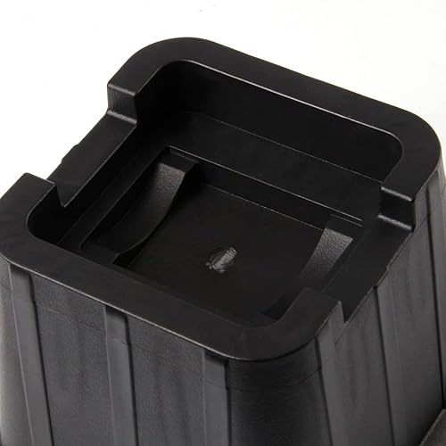 Miniatura 5 de C CRYSTAL LEMON Elevador de cama de 8 pulgadas, resistente, 8 piezas, elevadores de cama ajustables, 3 niveles de elevación en 3, 5, 8 pulgadas,