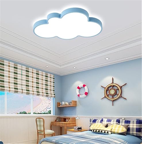 Miniatura 7 de LAKIQ Lámpara de techo LED para habitación de niños, con forma de nube creativa, montaje empotrado, lámpara de techo de acrílico de dibujos animados