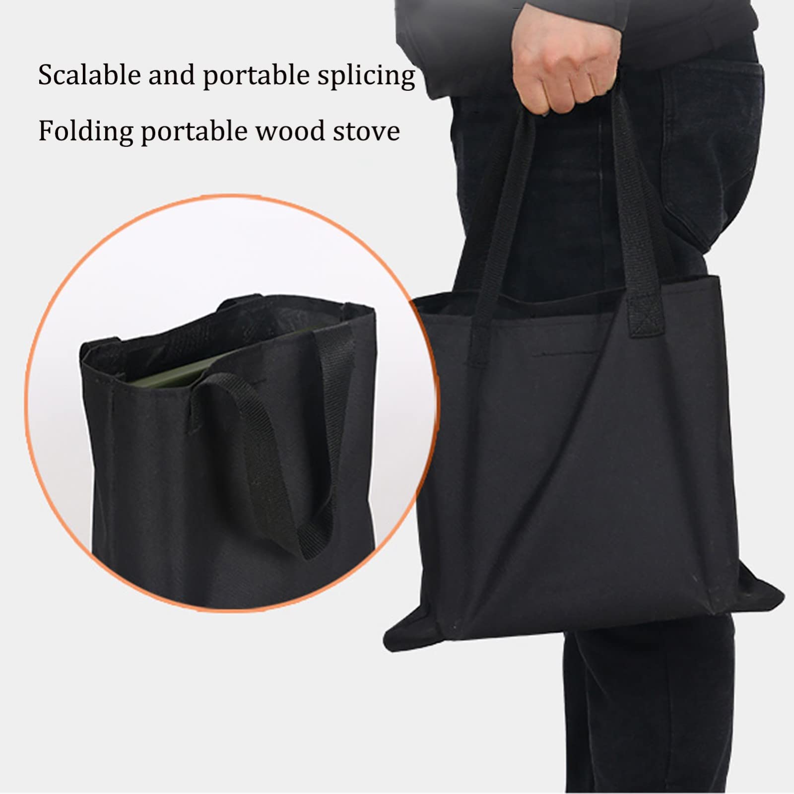 Réchaud de camping, réchaud à bois léger pliant, réchaud à bois de camping, réchaud de tente/réchaud à fusée, cheminée de jardin extérieure fire kang Réchaud de randonnée portable pliant pour campin