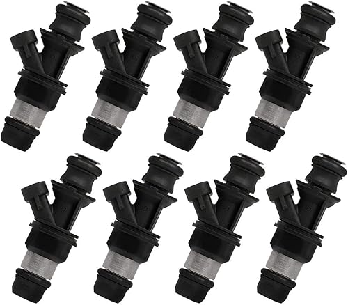 LINNCAS Inyector de combustible, 8 inyectores de combustible económicos aptos para 00 para Silverado 1500 de 4 puertas de cabina extendida de 5.3