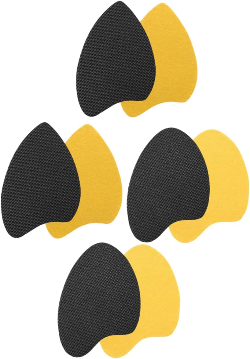 High-Heels Anti-Slip Shoe Sole Pads 8pcs Set Rubber Non-Skid Wear-Resistant Stickers High Adhesive Backing for Heel Protection and Quiet Walking