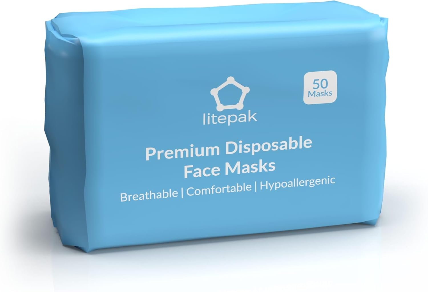 2,000pcs Disposable Face Masks- 3 Ply Breathable Mask For Adults - Blue (40 Packs of 50)