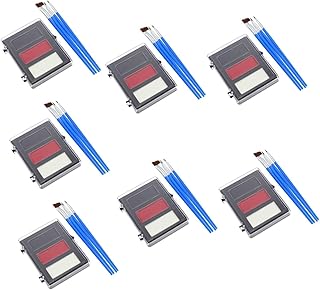 Didiseaon 7 Conjuntos De Maquiagem De Palhaço Pigmento Bolsa De Maquiagem Facial Preto E Branco Kit De Maquiagem De Halloween Pintura Facial Óleo Pintura De Arte Facial Pintura Profissional