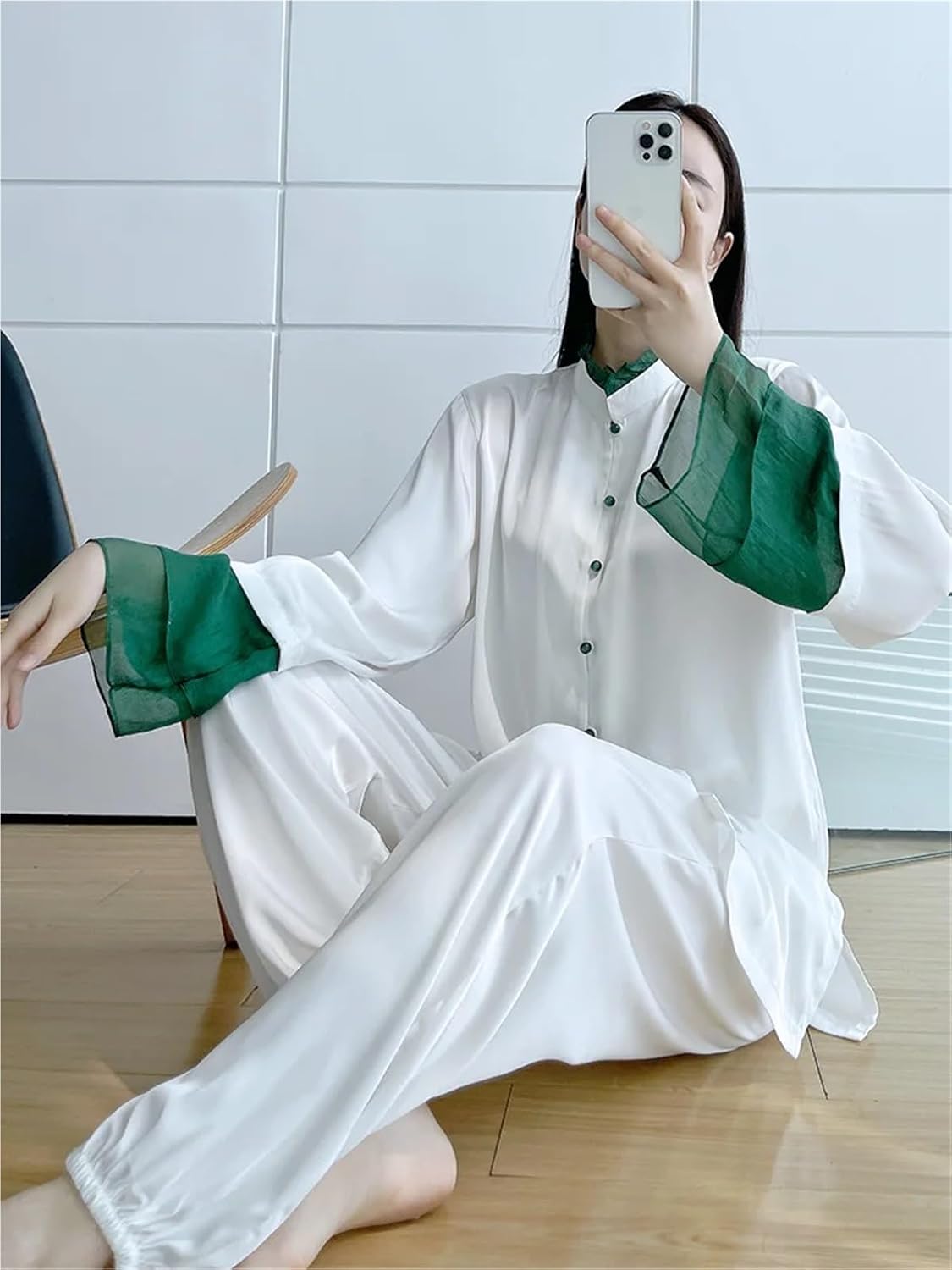 Satin Kung Fu Martial Arts Uniform Tai Chi Clothing Wushu Costume Traditional Clothes for Women for Men & Women