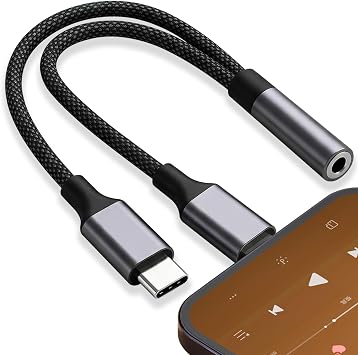 AreMe 2-in-1 Headphone Adapter for Lightning & USB C to 3.5mm Audio Adapter