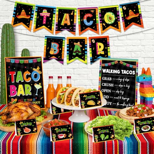 Taco Bar Decorations Cinco De Mayo Decorations Mexican Fiesta Banner