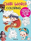 Chibi World Coloring: Color your way through cute and cool chibi art! (Manga Coloring, 2)