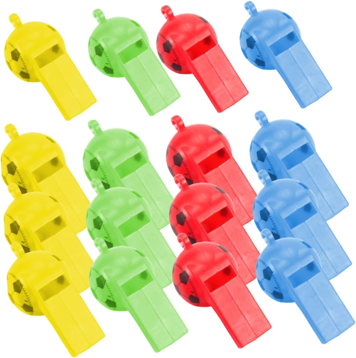 200pcs Colorful Whistle with Lanyard for Sports Referees and Emergency Use Noise Maker for Training Gym and Outdoor Activities