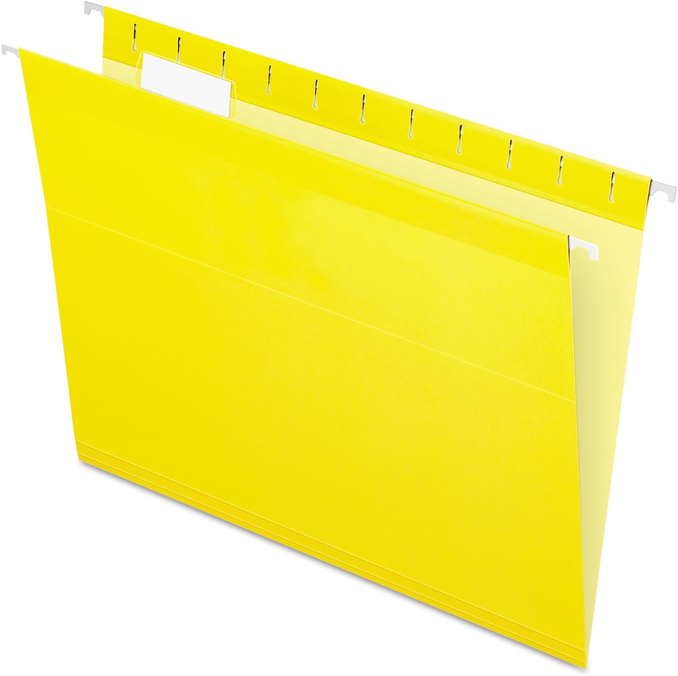Pendaflex Reinforced Hanging Folders, 1/5 Tab, Letter, Yellow, 25/Box