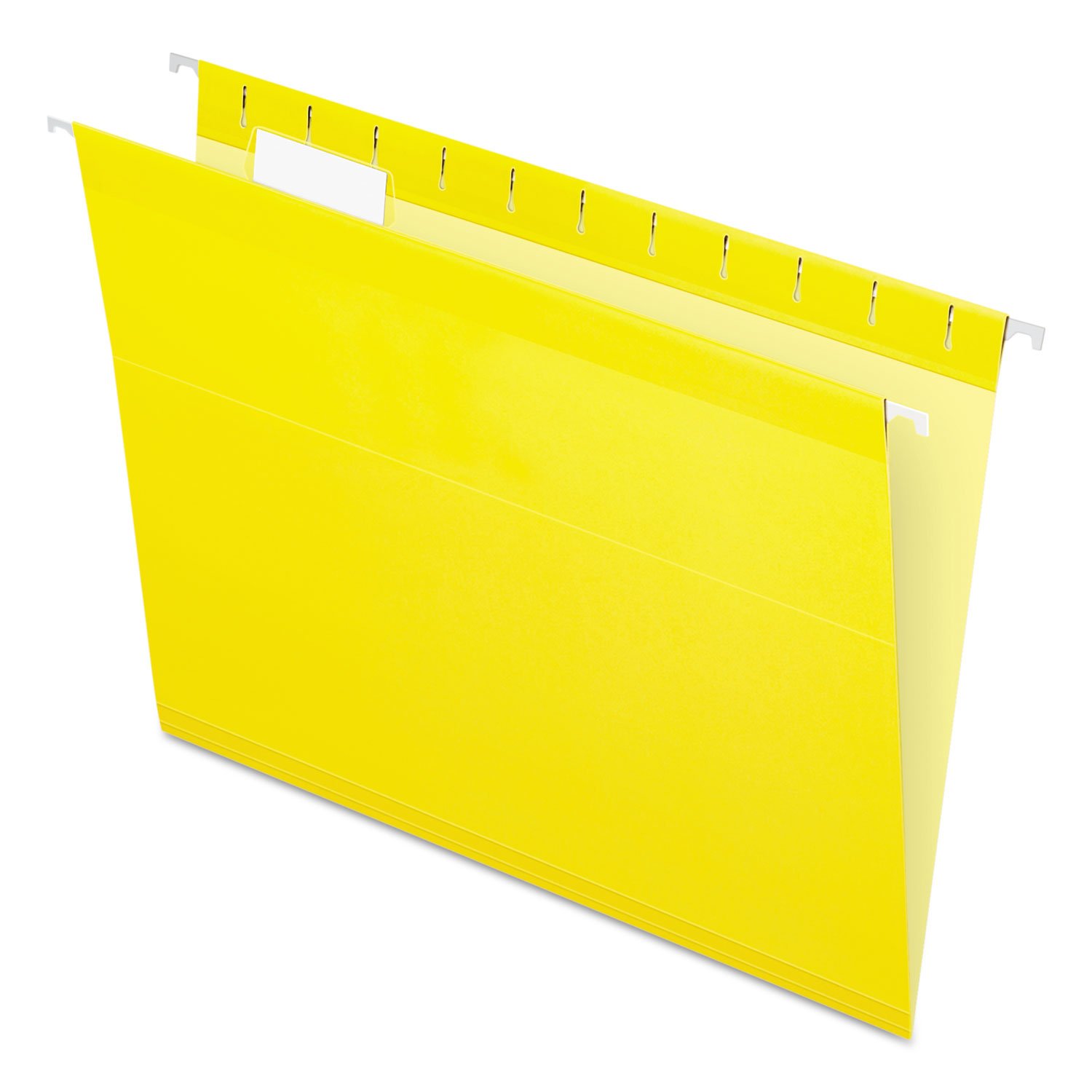 Pendaflex reinforced Hanging Folders, 1/5 Tab, Letter, Yellow, 25/Box