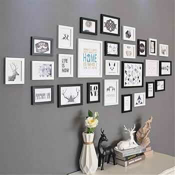 北欧の写真の壁は穴の客間の額縁を免除して壁の組合せを掛けます436 北欧の写真の壁は穴の客間の額縁を免除して壁