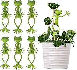 Suporte para plantas, sapo verde, suporte para plantas, adorável, estável, grande suporte para vasos de suculentas, decoração de jardim, plantador, presente divertido