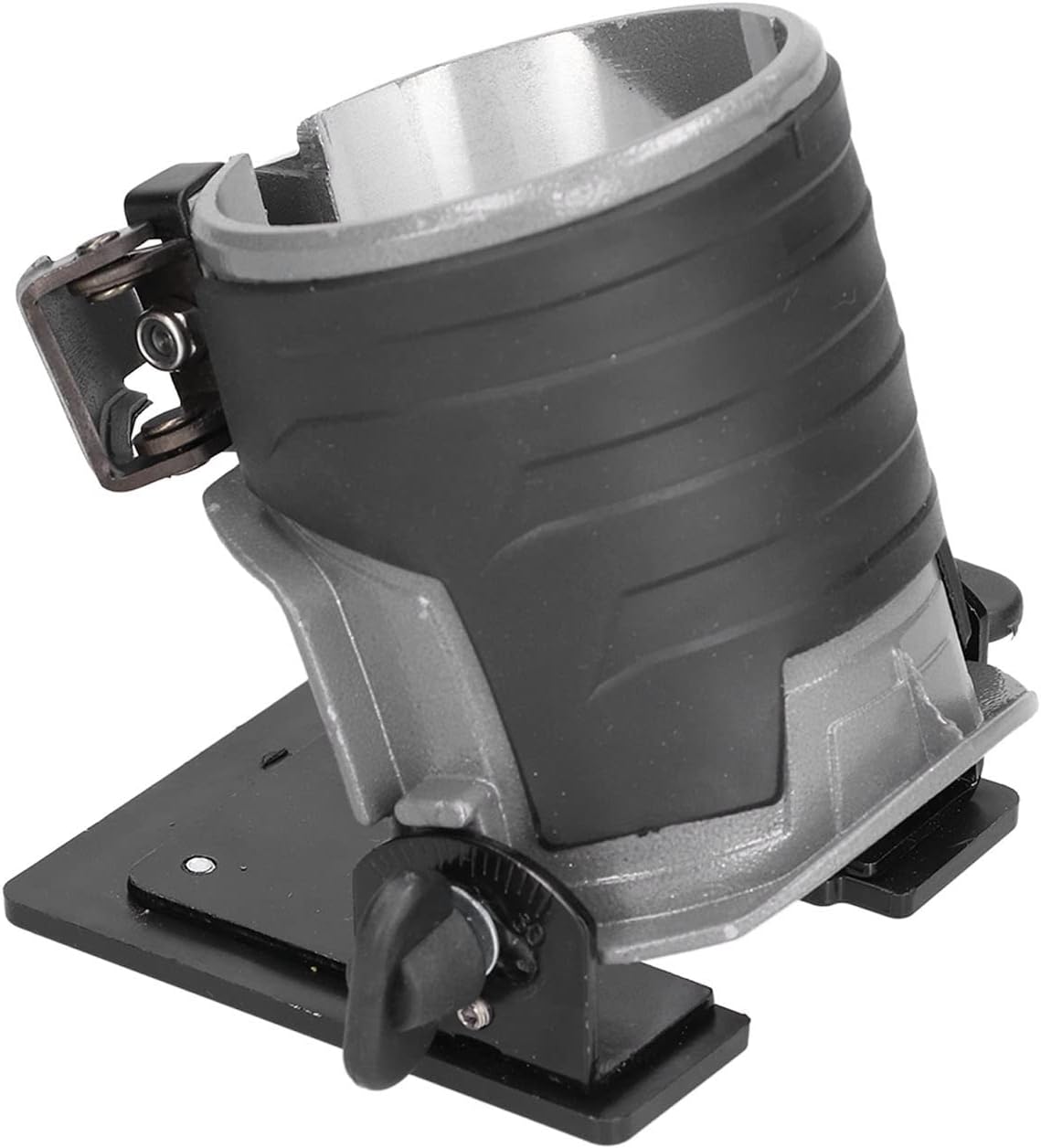 Aluminum Alloy Tiltable Multi Angle Base, Woodworking Trimmer Base Tool, Adjustable from - 30° to 45°, for Trimming Machines and Woodworking Routers, with Durable Aluminum Alloy C