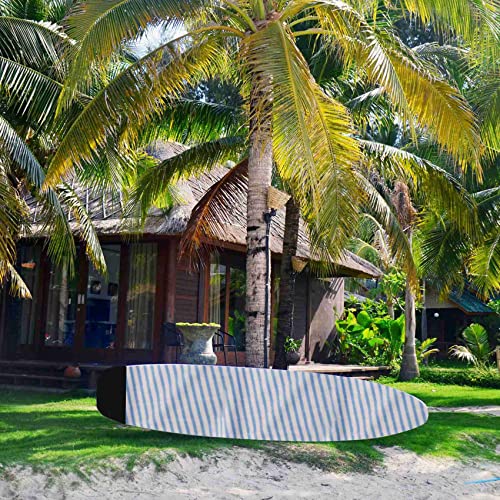 Lobamop Surfboard Socken Abdeckung 6Ft Blaue Und Weiße Streifen Surf Board Schutz Tasche Aufbewahrungs Koffer