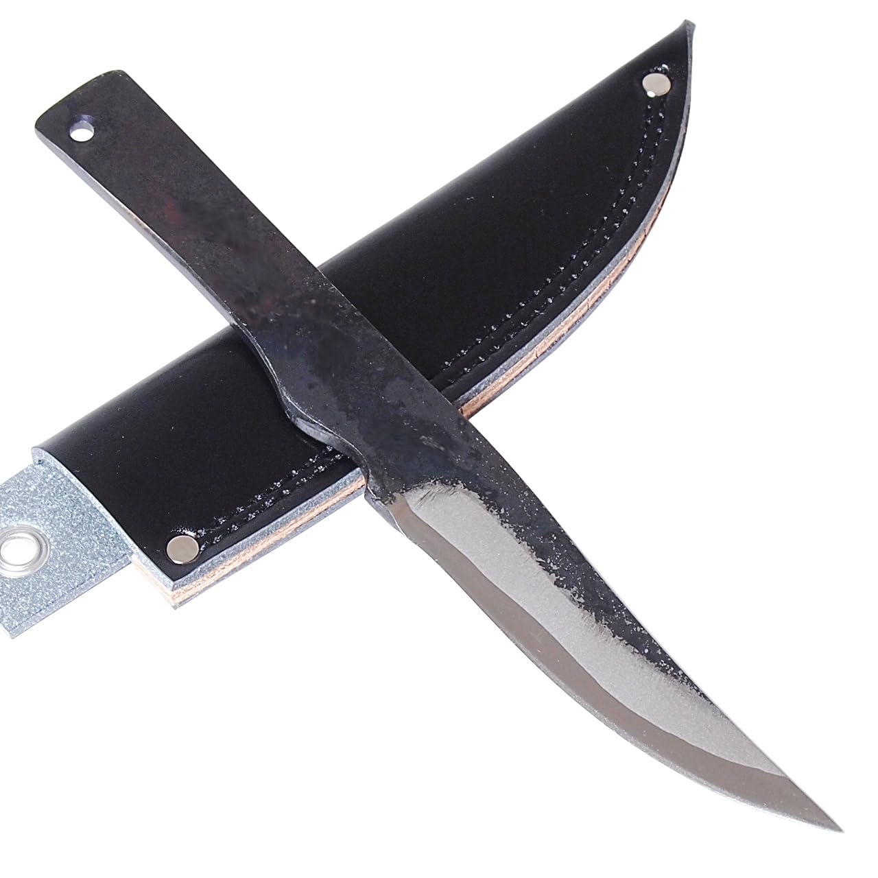 Forged Outdoor Knife, Stream Mini Knife, Blue Steel, Tosa Cutter, Sheath Knife, Mini Knife, Camping, Outdoors, Mountain Stream Fishing, Disaster Prevention, Sheath Included, Made in Japan : Sports & O
